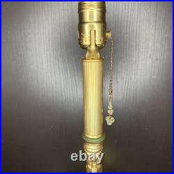 Uranium Glass Lamp Art Deco Style Vintage Custom Build