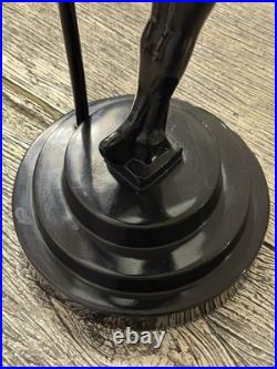 VINTAGE 1986 SARSAPARILLA NJ Art Deco Black Nude Woman Lamp 16