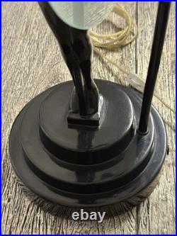 VINTAGE 1986 SARSAPARILLA NJ Art Deco Black Nude Woman Lamp 16