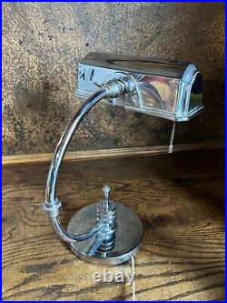 VINTAGE Art Deco Chrome Desk / Table Lamp 1933 World Fair Gilbert Rohde