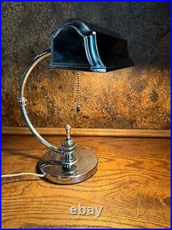 VINTAGE Art Deco Chrome Desk / Table Lamp 1933 World Fair Gilbert Rohde