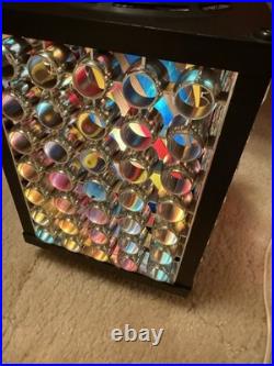 VINTAGE DISCO NIGHT LAMP ART DECO SPACE AGE 1970 X2 Plastic