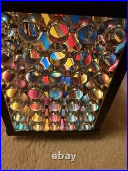 VINTAGE DISCO NIGHT LAMP ART DECO SPACE AGE 1970 X2 Plastic