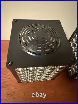 VINTAGE DISCO NIGHT LAMP ART DECO SPACE AGE 1970 X2 Plastic