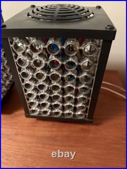 VINTAGE DISCO NIGHT LAMP ART DECO SPACE AGE 1970 X2 Plastic