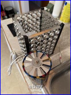 VINTAGE DISCO NIGHT LAMP ART DECO SPACE AGE 1970 X2 Plastic