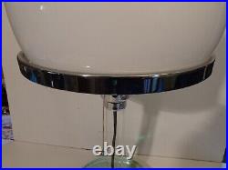 VINTAGE VALENTINO METALARTE TABLE LAMP WILHELM WAGENFELD BAUHAUS 1990s SPAIN