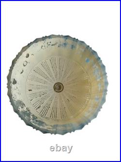 VTG 1930's Vintage Art Deco Frosted Glass Lamp Boudoir Table Lamp Skyscraper