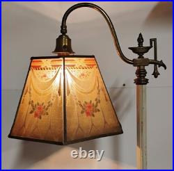 VTG 1930s Art Deco Metal Mesh Hexagon Hexagonal Shade For Bridge Lamp 8