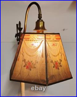 VTG 1930s Art Deco Metal Mesh Hexagon Hexagonal Shade For Bridge Lamp 8
