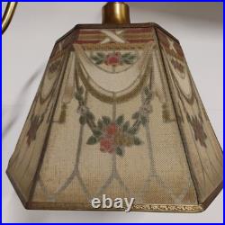 VTG 1930s Art Deco Metal Mesh Hexagon Hexagonal Shade For Bridge Lamp 8