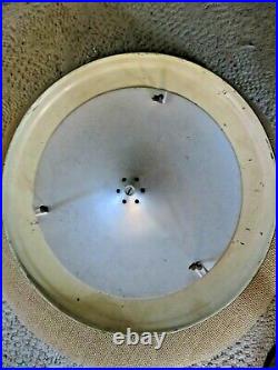 VTG 1936 Art Deco Flying Saucer/UFO Shaped Metal Lamp by Sight Light Corp
