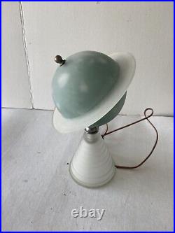 VTG 1939 New York World's Fair Art Deco Saturn Lamp Frosted Glass Works