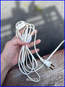 VTG ART DECO REVIVAL 80s 90s FLAME WAVE LAMP BLACK CERAMIC EXC