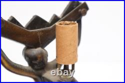 VTG Art Deco Figural Table lamp Nude Woman Dancing Lady Winged Victory Base 9.5