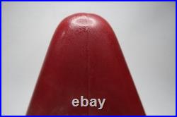 VTG Industrial EXIT Sign Glass Globe Lens Double-Sided Red White Collectible B16