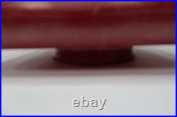 VTG Industrial EXIT Sign Glass Globe Lens Double-Sided Red White Collectible B16