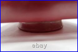 VTG Industrial EXIT Sign Glass Globe Lens Double-Sided Red White Collectible B16