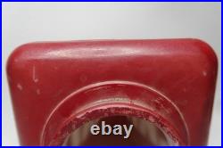 VTG Industrial EXIT Sign Glass Globe Lens Double-Sided Red White Collectible B16