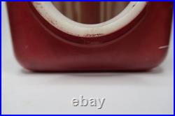 VTG Industrial EXIT Sign Glass Globe Lens Double-Sided Red White Collectible B16