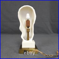 VTG Lenox Art Deco Lamp Female Bust Brass Base Glowing Face Geza de Vegh RARE