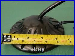 VTG MCM. Art Deco. Douglas DC Airplane. Handblown Glass/Metal. Table Lamp