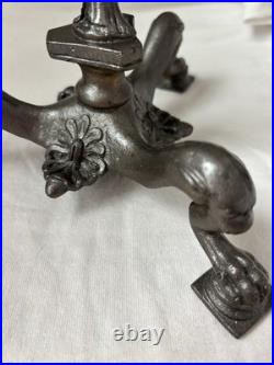 VTG Spelter Male Nude Telamon Figural Lamp Base Art Deco Revival 11.5 Unwired