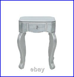 Venice Mirrored champagne silver glass lamp table height 70cm