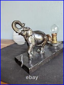 Very Pretty Lamp Art Deco To Decoration A Elephant
