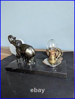 Very Pretty Lamp Art Deco To Decoration A Elephant