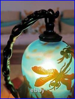 Very beautiful. Emile Galle lamp Dragonfly