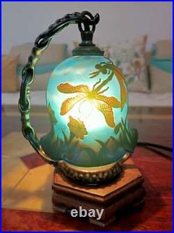 Very beautiful. Emile Galle lamp Dragonfly