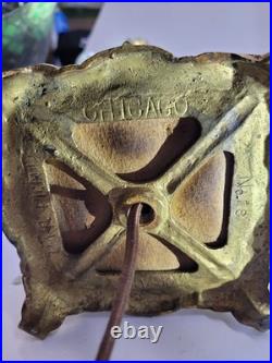 Very early 1906 Signed Chicago mosaic lamp #18