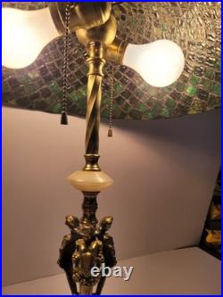 Very early 1906 Signed Chicago mosaic lamp #18