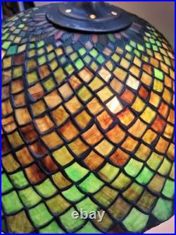 Very early 1906 Signed Chicago mosaic lamp #18