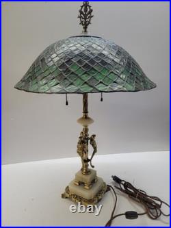 Very early 1906 Signed Chicago mosaic lamp #18