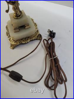 Very early 1906 Signed Chicago mosaic table lamp Arts and crafts