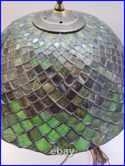 Very early 1906 Signed Chicago mosaic table lamp Arts and crafts Very early 1906 Signed Chicago mosaic table lamp Arts and crafts