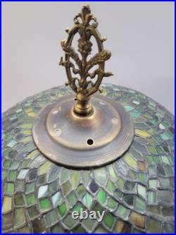 Very early 1906 Signed Chicago mosaic table lamp Arts and crafts
