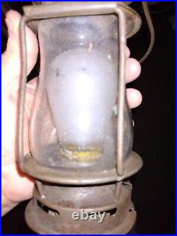 Vintage 1908 Dietz Sport Skaters Lantern Lamp MODIFIED TO ELECTRIC