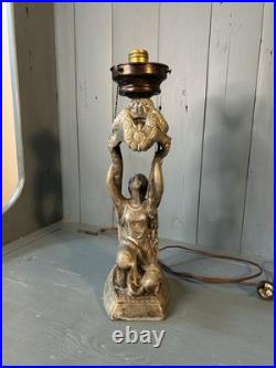 Vintage 1920's Art Deco Hollywood Regency Style Table Lamp