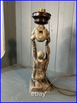 Vintage 1920's Art Deco Hollywood Regency Style Table Lamp