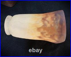 Vintage 1920s French Art Deco Art Nouveau MULLER Glass Lamp Shades Pair