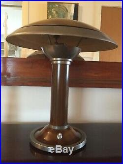 Vintage 1930's Classic Art Deco Copper French Style Desk or Table Lamp