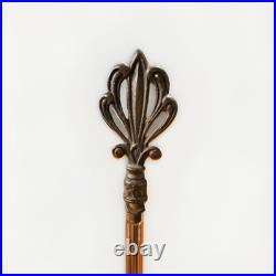 Vintage 1930s Art Deco Uranium Vaseline Glass Accent Double Arm Table Lamp Glows