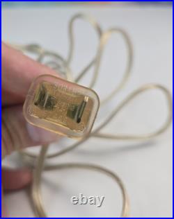 Vintage 1940s Art Deco Clear Depression Glass Heart Shaped Boudoir Lamp RARE