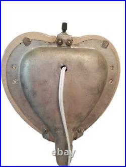 Vintage 1947 Art Deco Heart-Shaped Lamp by A. F. Klingsberg Rare