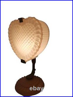 Vintage 1947 Art Deco Heart-Shaped Lamp by A. F. Klingsberg Rare