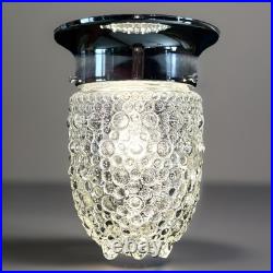 Vintage 1950's Art Deco Nouveau Bubble Glass Light Fixture