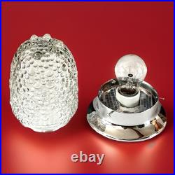 Vintage 1950's Art Deco Nouveau Bubble Glass Light Fixture